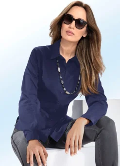 Damen BADER Bluse mit Hemdkragen