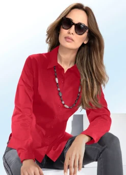 Damen BADER Bluse mit Hemdkragen