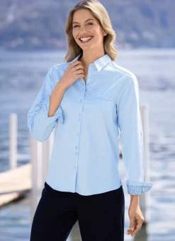 Damen B/ANCA Bluse mit Hemdkragen