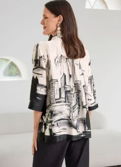 Damen Tizia Bluse mit Hemdkragen