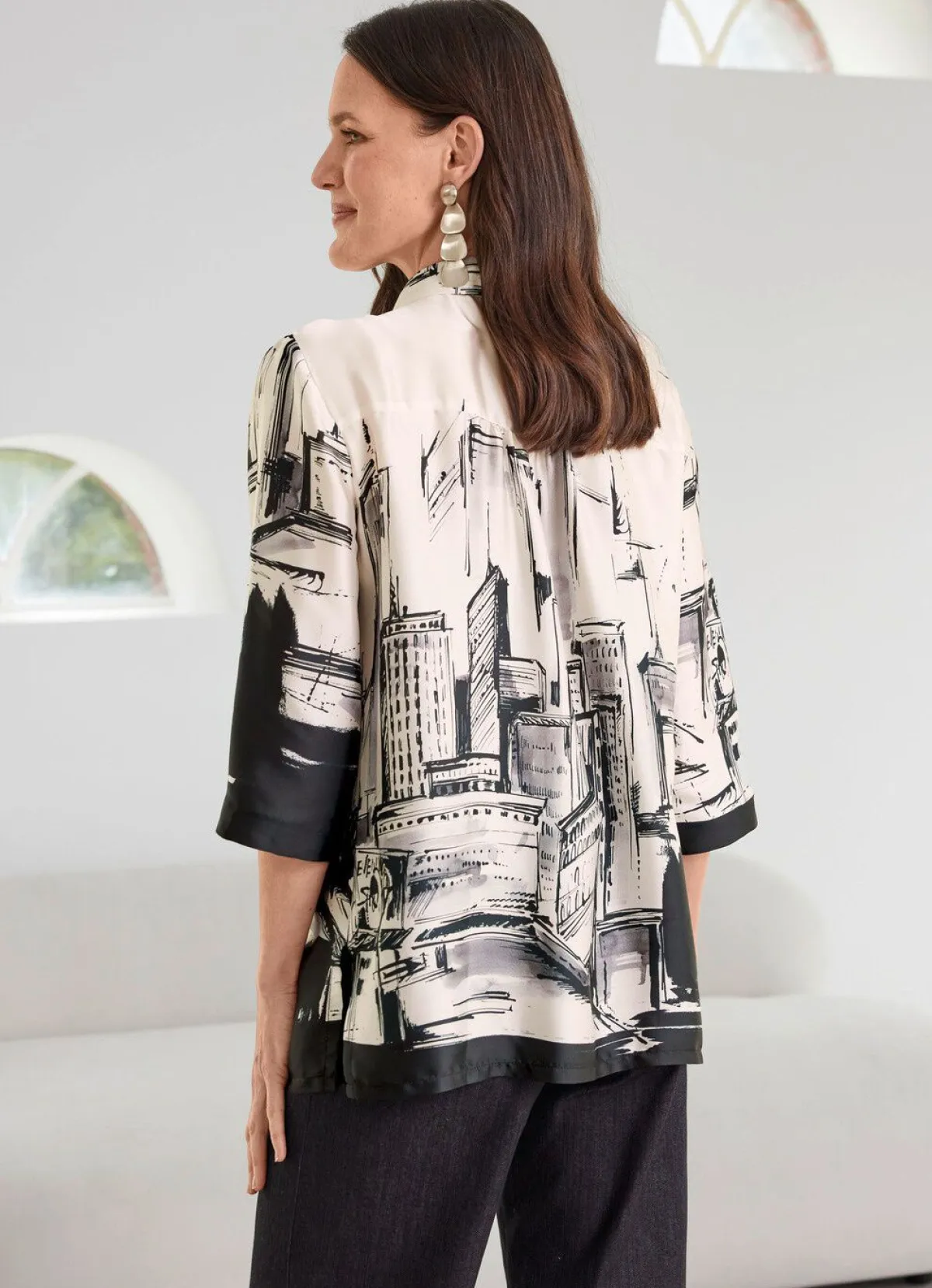 Damen Tizia Bluse mit Hemdkragen