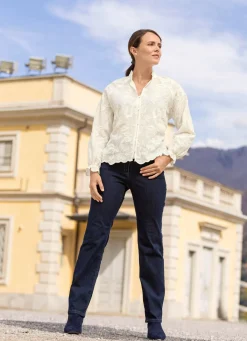 Damen B/ANCA Bluse mit Rüschenzier