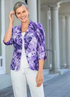 Damen BADER Blusenblazer mit modischem Reverskragen