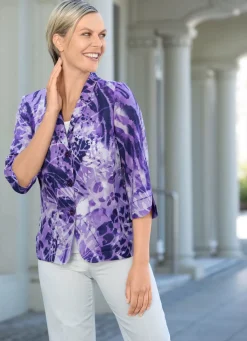 Damen BADER Blusenblazer mit modischem Reverskragen