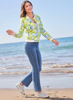 Damen laurakent Blusenjacke mit tollem Dessin