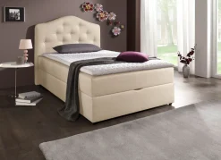 BADER Boxspringbett mit Bettkasten und Topper