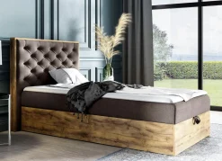BADER Boxspringbett mit Bettkasten und Topper