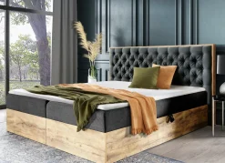 BADER Boxspringbett mit Bettkasten und Topper