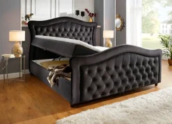 BADER Boxspringbett mit gepolsterten Kopf- und Fußteil