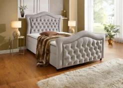 BADER Boxspringbett mit gepolsterten Kopf- und Fußteil