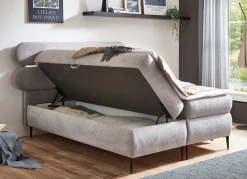 BADER Boxspringbett mit LED-Beleuchtung und Topper