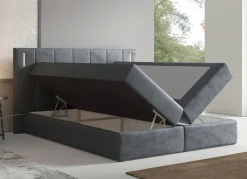 BADER Boxspringbett mit LED-Beleuchtung und Topper