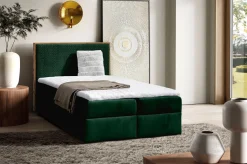 BADER Boxspringbett mit Rahmen aus Wotaneiche