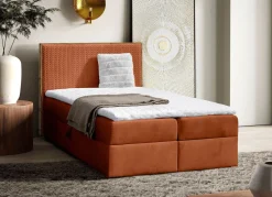 BADER Boxspringbett mit Rahmen aus Wotaneiche