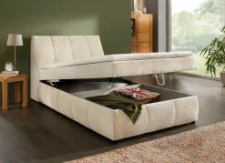 BADER Boxspringbett mit Stauraum im Kopfteil und Bettkasten