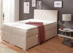 BADER Boxspringbett mit Topper und Bettkasten