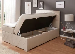 BADER Boxspringbett mit Topper und Bettkasten