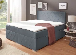 BADER Boxspringbett mit Topper und Bettkasten