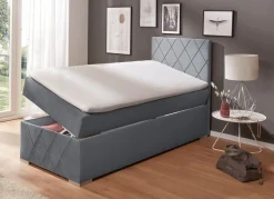 BADER Boxspringbett mit Topper und Bettkasten