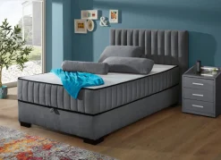 BADER Boxspringbett mit Wendematratze und Bettkasten
