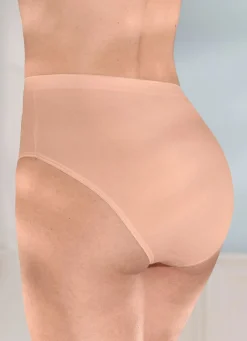 Damen brio lingerie Fünferpack Slips mit glänzenden Abschlüssen