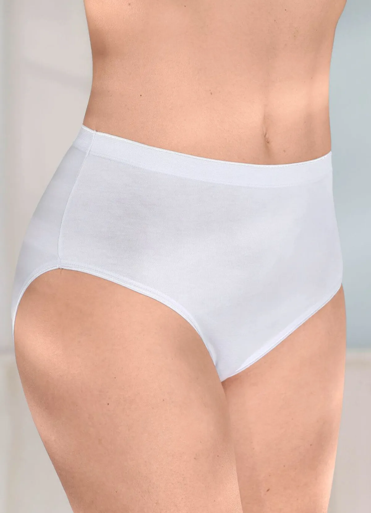 Damen brio lingerie Fünferpack Slips mit glänzenden Abschlüssen