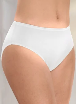 Damen BADER Brio Lingerie Fünferpack Slips mit elastischen Abschlüssen, auch als Spar-Zehnerpack erhältlich