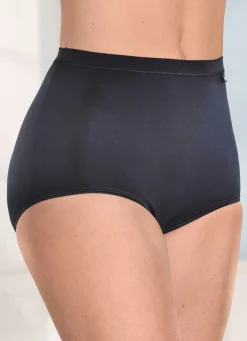 Damen brio lingerie Fünferpack Slips mit dezent glänzenden Abschlüssen