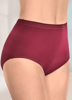 Damen brio lingerie Fünferpack Slips mit elastischen Abschlüssen