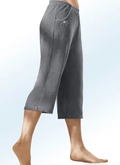 Damen BADER Caprihose mit dekorativer Schmucksteinzier