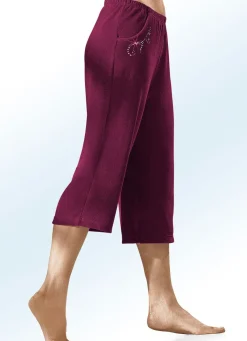 Damen BADER Caprihose mit dekorativer Schmucksteinzier