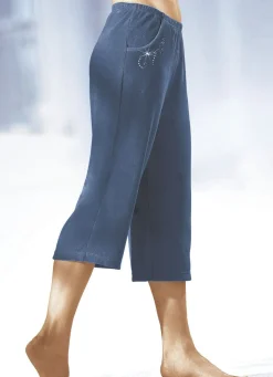 Damen BADER Caprihose mit dekorativer Schmucksteinzier