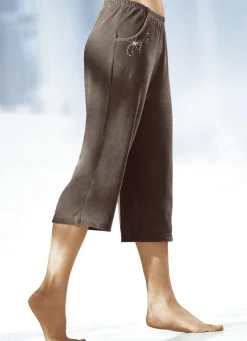 Damen BADER Caprihose mit dekorativer Schmucksteinzier