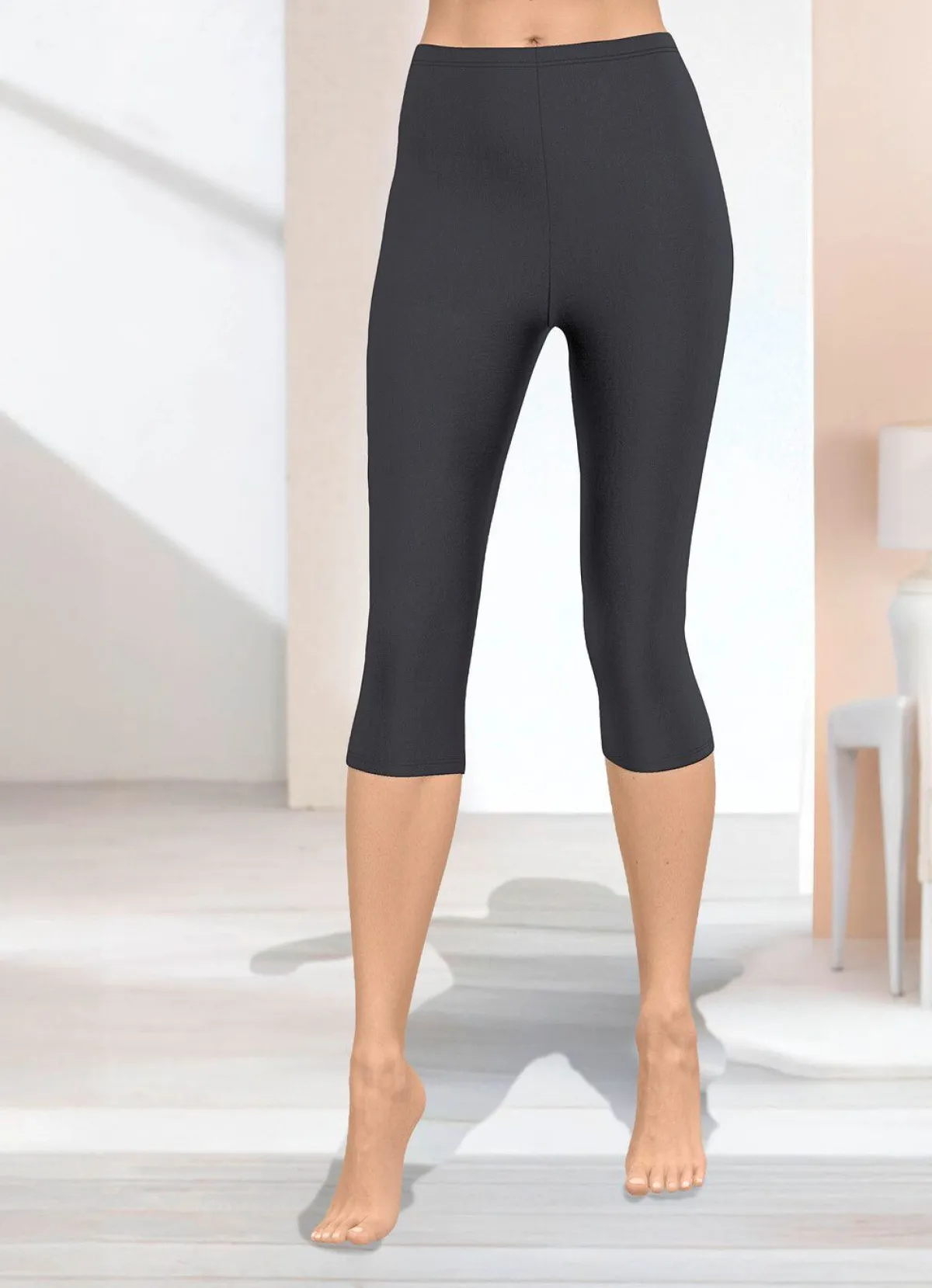 Damen KLAUS MODELLE MADE IN GERMANY Capri-Leggings in Schlupfform
