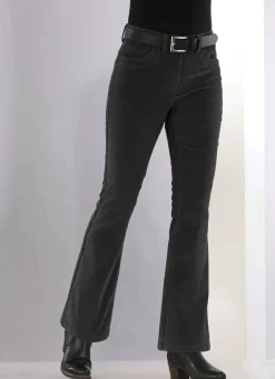 Damen BADER Cordhose in trendiger Bootcut-Form