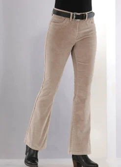 Damen BADER Cordhose in trendiger Bootcut-Form