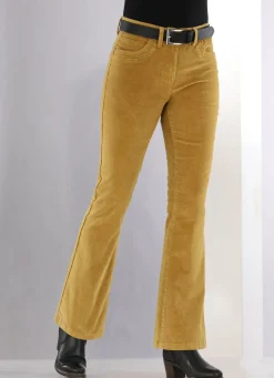 Damen BADER Cordhose in trendiger Bootcut-Form