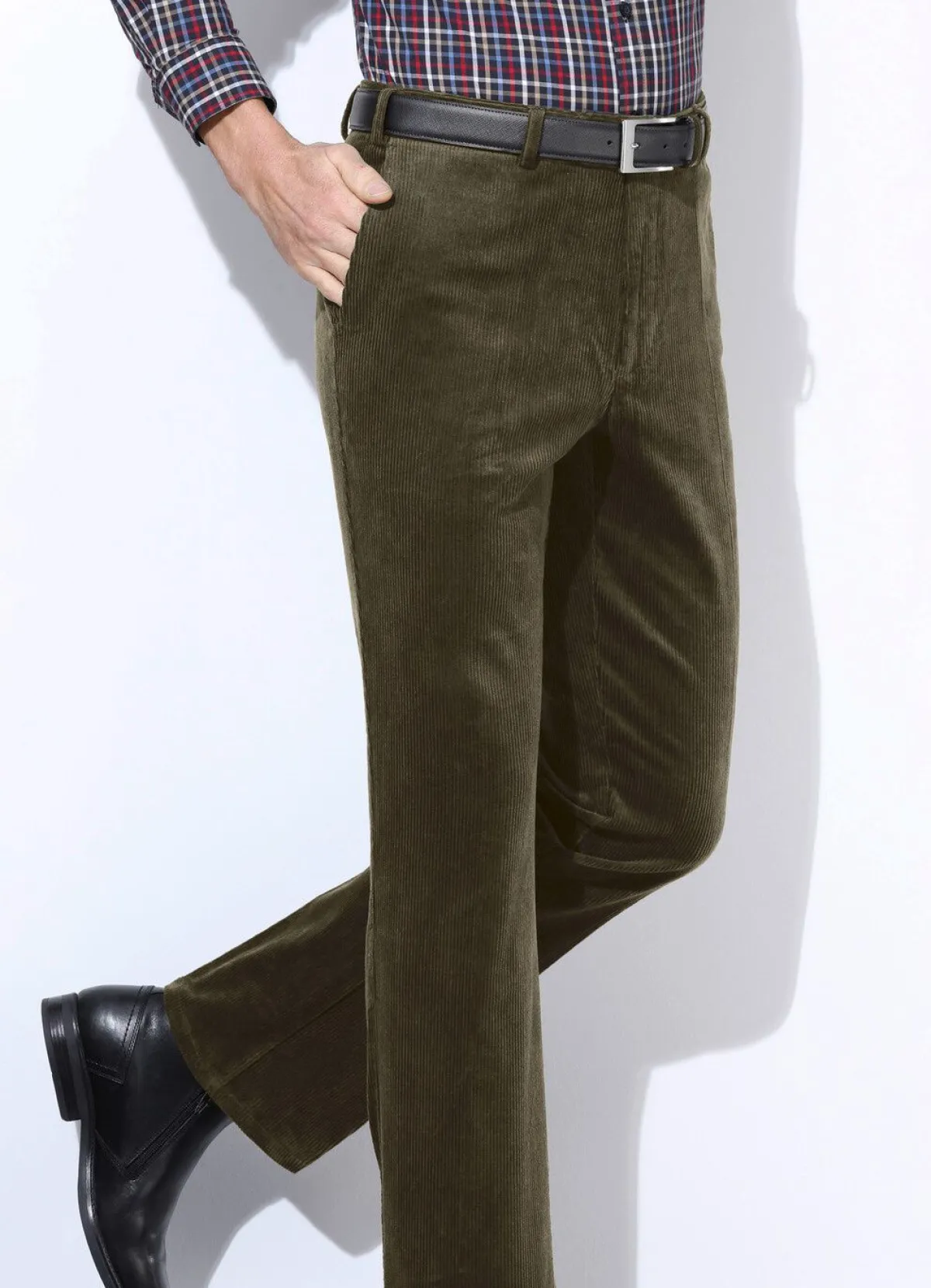 Herren BADER Cordhose mit Dehnbund in 3 Farben