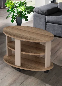 BADER Couchtisch auf Rollen