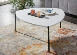 BADER Couchtisch im Loft-Design mit Metallgestell