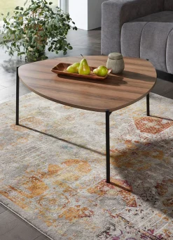 BADER Couchtisch im Loft-Design mit Metallgestell