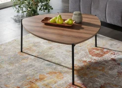 BADER Couchtisch im Loft-Design mit Metallgestell