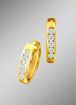 Damen BADER Creolen mit Brillanten