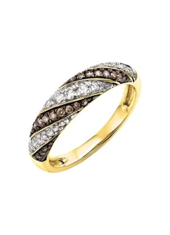 Damen BADER Damenring mit Brillanten und Diamanten