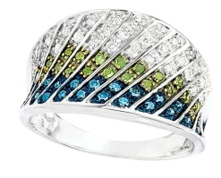 Damen BADER Damenring mit 69 Diamanten