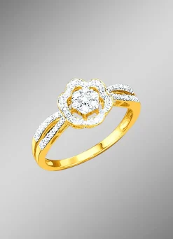 Damen BADER Damenring mit Diamanten