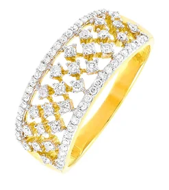 Damen BADER Damenring mit 74 Diamanten