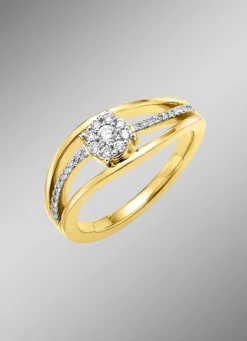 Damen BADER Damenring mit Diamanten und Brillanten