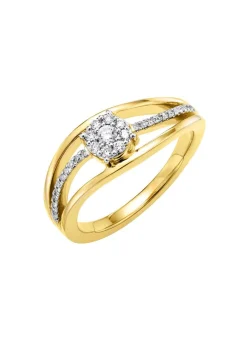 Damen BADER Damenring mit Diamanten und Brillanten