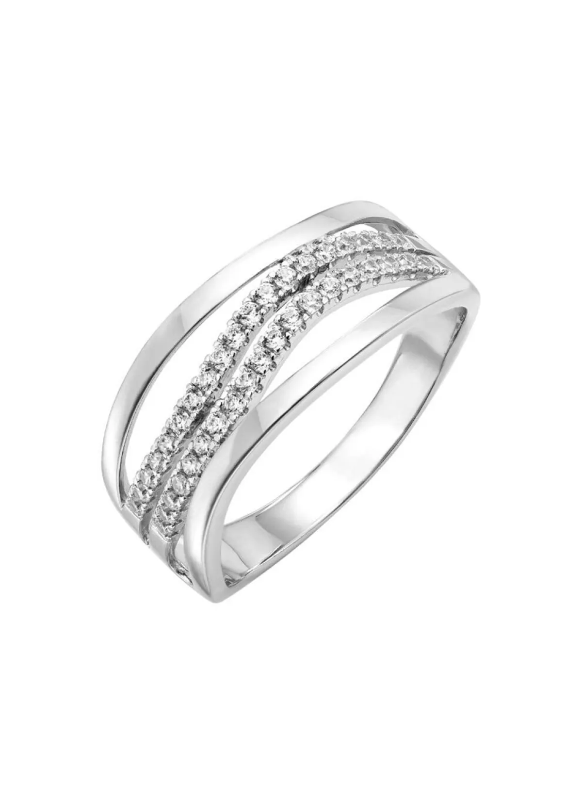 Damen BADER Damenring mit durchbrochenen Ringkopf